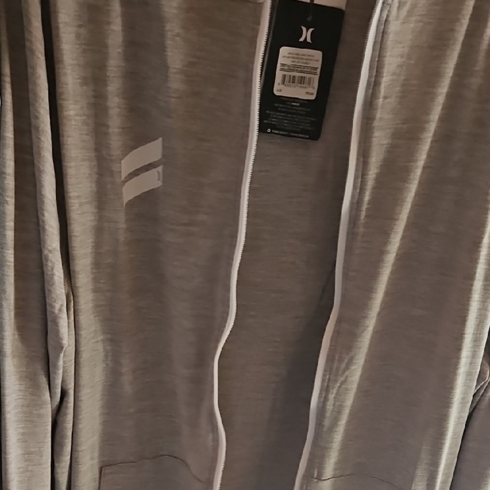 Hurley Gray Zip-Up Hoodie